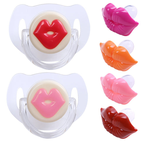 Funny Kissable Lips Pacifiers For Babies