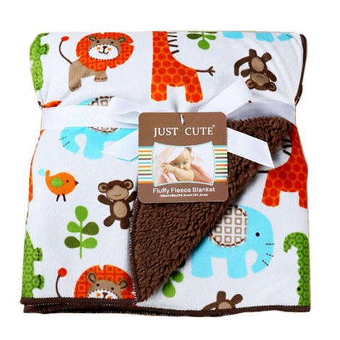 High Quality Cute Plush Newborn Baby Blanket