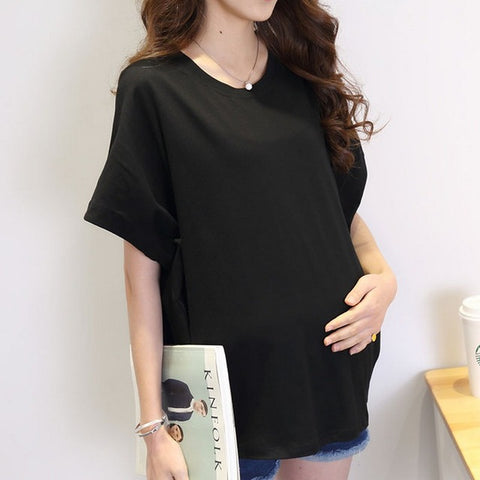 Summer Loose Bat Sleeve Clothes For Pregnant Women